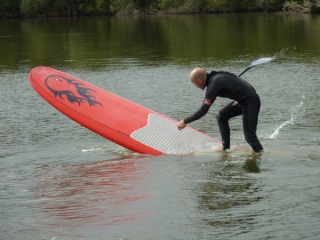  Paddle board en el lago Maine 
